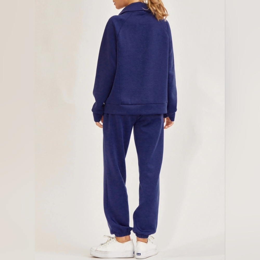 #48884 🚨 SALE 🛑M,L,XL Quarter Zip Pullover+Jogger Modal 2pc Set - Picture 11 of 12
